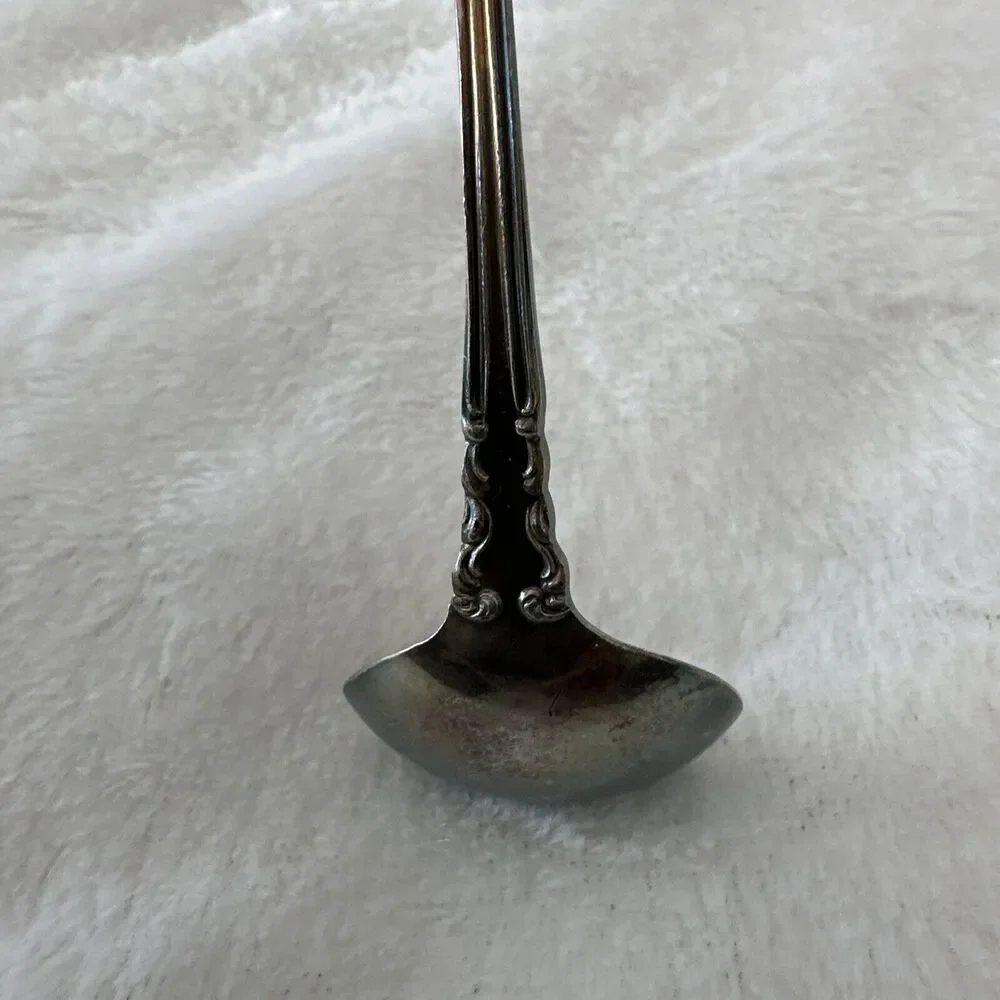 Vintage Royal Plate Co Toddy Sauce‎ Cream Ladle Silver Plate